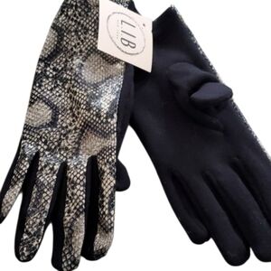 Adult Faux Leather Touch Tech Gloves Small NWT